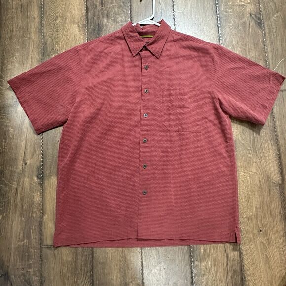 Royal Robbins Mens Button Shirt Size L Soft Red Plaid Relaxed Fit Short Sleeve - Picture 1 of 8